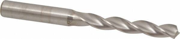 Kennametal - 8.5mm 130° Solid Carbide Jobber Drill - Bright Finish, Right Hand Cut, Spiral Flute, Straight Shank, 103mm OAL, Standard Point - Benchmark Tooling