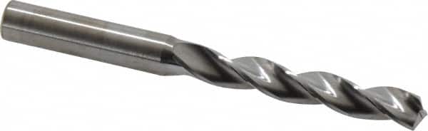 Kennametal - 9mm 130° Solid Carbide Jobber Drill - Bright Finish, Right Hand Cut, Spiral Flute, Straight Shank, 103mm OAL, Standard Point - Benchmark Tooling