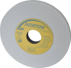 Norton - 6" Diam x 1-1/4" Hole x 1/2" Thick, K Hardness, 60 Grit Surface Grinding Wheel - Aluminum Oxide, Type 1, Medium Grade, 4,140 Max RPM, Vitrified Bond, No Recess - Benchmark Tooling