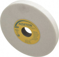 Norton - 7" Diam x 1-1/4" Hole x 3/4" Thick, H Hardness, 46 Grit Surface Grinding Wheel - Aluminum Oxide, Type 1, Coarse Grade, 3,600 Max RPM, Vitrified Bond, No Recess - Benchmark Tooling