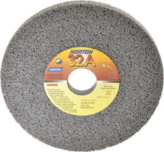 Norton - 7" Diam x 1-1/4" Hole x 1/2" Thick, F Hardness, 46 Grit Surface Grinding Wheel - Aluminum Oxide, Type 1, Coarse Grade, 3,600 Max RPM, Vitrified Bond, No Recess - Benchmark Tooling