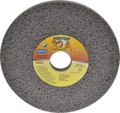 Norton - 7" Diam x 1-1/4" Hole x 1/2" Thick, G Hardness, 46 Grit Surface Grinding Wheel - Aluminum Oxide, Type 1, Coarse Grade, 3,600 Max RPM, Vitrified Bond, No Recess - Benchmark Tooling