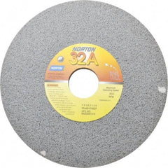 Norton - 7" Diam x 1-1/4" Hole x 1/2" Thick, G Hardness, 60 Grit Surface Grinding Wheel - Aluminum Oxide, Type 1, Medium Grade, 3,600 Max RPM, Vitrified Bond, No Recess - Benchmark Tooling