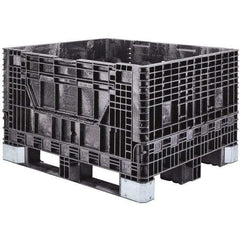 Akro-Mils - 47-5/8" Long x 39-3/4" Wide x 33-7/8" High Polyethylene Collapsible Bulk Box Container with 2 Gates - 2,500 Lb. Load Capacity - Benchmark Tooling