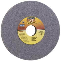 Norton - 14" Diam x 5" Hole x 1-1/2" Thick, G Hardness, 46 Grit Surface Grinding Wheel - Ceramic, Type 1, Coarse Grade, Vitrified Bond, No Recess - Benchmark Tooling