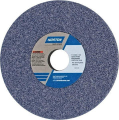 Norton - 7" Diam x 1-1/4" Hole x 1/2" Thick, H Hardness, 46 Grit Surface Grinding Wheel - Aluminum Oxide, Type 1, Coarse Grade, 3,600 Max RPM, Vitrified Bond, No Recess - Benchmark Tooling