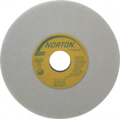 Norton - 7" Diam x 1-1/4" Hole x 1/2" Thick, I Hardness, 46 Grit Surface Grinding Wheel - Aluminum Oxide, Type 1, Coarse Grade, 3,600 Max RPM, Vitrified Bond, No Recess - Benchmark Tooling