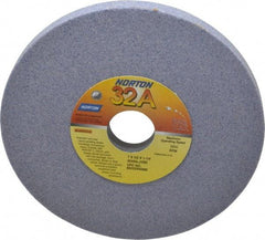 Norton - 7" Diam x 1-1/4" Hole x 1/2" Thick, J Hardness, 60 Grit Surface Grinding Wheel - Aluminum Oxide, Type 1, Medium Grade, 3,600 Max RPM, Vitrified Bond, No Recess - Benchmark Tooling