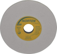 Norton - 7" Diam x 1-1/4" Hole x 1/2" Thick, I Hardness, 80 Grit Surface Grinding Wheel - Aluminum Oxide, Type 1, Medium Grade, 3,600 Max RPM, Vitrified Bond, No Recess - Benchmark Tooling