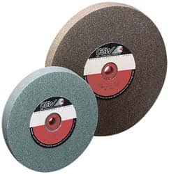Camel Grinding Wheels - 100 Grit Silicon Carbide Bench & Pedestal Grinding Wheel - 10" Diam x 1-1/4" Hole x 1" Thick, 2483 Max RPM, I Hardness, Fine Grade , Vitrified Bond - Benchmark Tooling