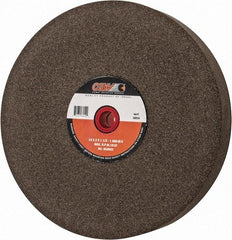 Camel Grinding Wheels - 60 Grit Aluminum Oxide Bench & Pedestal Grinding Wheel - 14" Diam x 1-1/2" Hole x 2" Thick, 1773 Max RPM, M Hardness, Medium Grade , Vitrified Bond - Benchmark Tooling