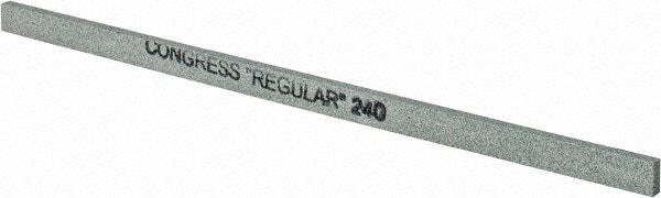 Made in USA - 240 Grit Silicon Carbide Rectangular Polishing Stone - Very Fine Grade, 1/4" Wide x 6" Long x 1/8" Thick - Benchmark Tooling