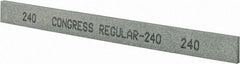 Made in USA - 240 Grit Silicon Carbide Rectangular Polishing Stone - Very Fine Grade, 1/2" Wide x 6" Long x 1/8" Thick - Benchmark Tooling