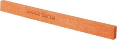 Made in USA - 120 Grit Aluminum Oxide Rectangular Polishing Stone - Fine Grade, 1/2" Wide x 6" Long x 1/4" Thick - Benchmark Tooling