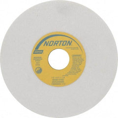 Norton - 7" Diam x 1-1/4" Hole x 1/4" Thick, H Hardness, 60 Grit Surface Grinding Wheel - Aluminum Oxide, Type 1, Medium Grade, 3,600 Max RPM, Vitrified Bond, No Recess - Benchmark Tooling