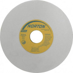 Norton - 7" Diam x 1-1/4" Hole x 1/4" Thick, H Hardness, 80 Grit Surface Grinding Wheel - Aluminum Oxide, Type 1, Medium Grade, 3,600 Max RPM, Vitrified Bond, No Recess - Benchmark Tooling