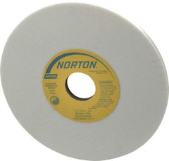 Norton - 7" Diam x 1-1/4" Hole x 1/4" Thick, J Hardness, 80 Grit Surface Grinding Wheel - Aluminum Oxide, Type 1, Medium Grade, 3,600 Max RPM, Vitrified Bond, No Recess - Benchmark Tooling