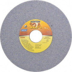 Norton - 7" Diam x 1-1/4" Hole x 1/4" Thick, H Hardness, 46 Grit Surface Grinding Wheel - Aluminum Oxide, Type 1, Coarse Grade, 3,600 Max RPM, Vitrified Bond, No Recess - Benchmark Tooling