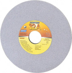Norton - 7" Diam x 1-1/4" Hole x 1/4" Thick, H Hardness, 80 Grit Surface Grinding Wheel - Aluminum Oxide, Type 1, Medium Grade, 3,600 Max RPM, Vitrified Bond, No Recess - Benchmark Tooling