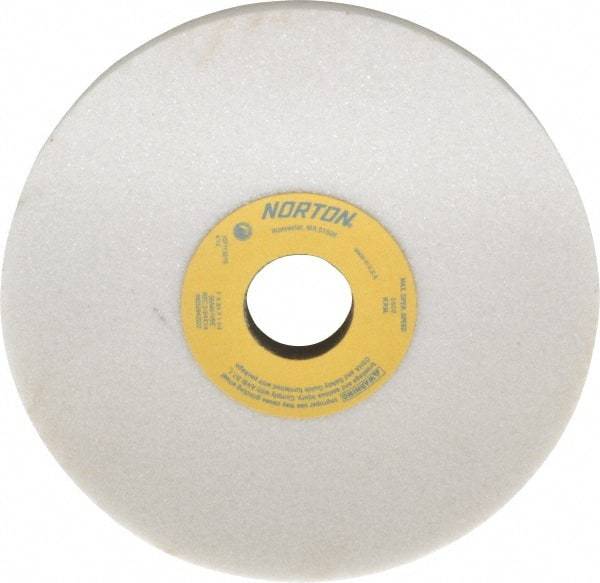 Norton - 7" Diam x 1-1/4" Hole x 3/4" Thick, I Hardness, 46 Grit Surface Grinding Wheel - Aluminum Oxide, Type 5, Coarse Grade, 3,600 Max RPM, Vitrified Bond, One-Side Recess - Benchmark Tooling