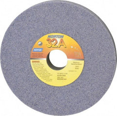 Norton - 7" Diam x 1-1/4" Hole x 3/4" Thick, I Hardness, 46 Grit Surface Grinding Wheel - Aluminum Oxide, Type 1, Coarse Grade, 3,600 Max RPM, Vitrified Bond, No Recess - Benchmark Tooling