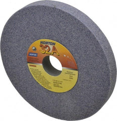 Norton - 7" Diam x 1-1/4" Hole x 3/4" Thick, K Hardness, 46 Grit Surface Grinding Wheel - Aluminum Oxide, Type 1, Coarse Grade, 3,600 Max RPM, Vitrified Bond, No Recess - Benchmark Tooling