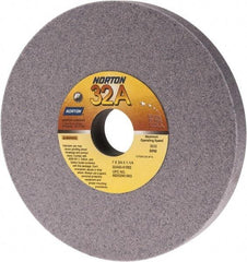 Norton - 7" Diam x 1-1/4" Hole x 3/4" Thick, K Hardness, 60 Grit Surface Grinding Wheel - Aluminum Oxide, Type 1, Medium Grade, 3,600 Max RPM, Vitrified Bond, No Recess - Benchmark Tooling