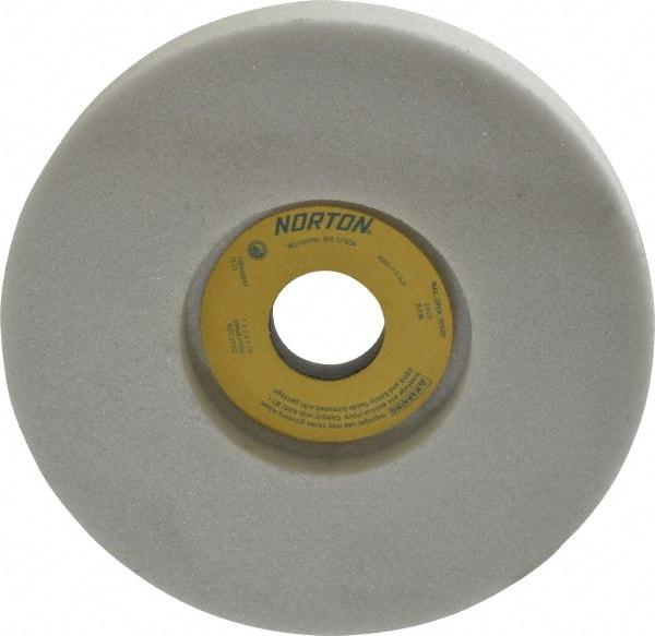 Norton - 7" Diam x 1-1/4" Hole x 1" Thick, H Hardness, 46 Grit Surface Grinding Wheel - Aluminum Oxide, Type 5, Coarse Grade, 3,600 Max RPM, Vitrified Bond, One-Side Recess - Benchmark Tooling