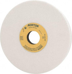 Norton - 7" Diam x 1-1/4" Hole x 1" Thick, I Hardness, 60 Grit Surface Grinding Wheel - Aluminum Oxide, Type 5, Medium Grade, 3,600 Max RPM, Vitrified Bond, One-Side Recess - Benchmark Tooling