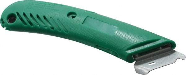 PHC - Retractable Utility Knife - 1-5/8" Blade, Green Plastic Handle, 1 Blade Included - Benchmark Tooling