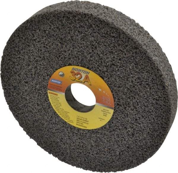 Norton - 7" Diam x 1-1/4" Hole x 1" Thick, G Hardness, 46 Grit Surface Grinding Wheel - Aluminum Oxide, Type 5, Coarse Grade, 3,600 Max RPM, Vitrified Bond, One-Side Recess - Benchmark Tooling