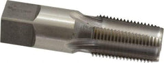 Reiff & Nestor - 3/8-18 NPT Thread, 4 Flute Standard Pipe Tap - 2-9/16" OAL, 1-1/16" Thread Length, 0.7" Shank Diam, Bright Finish, High Speed Steel - Exact Industrial Supply