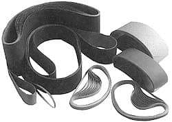 3M - 43" Wide x 75" OAL, 220 Grit, Aluminum Oxide Abrasive Belt - Aluminum Oxide, Very Fine, Coated, X Weighted Cloth Backing, Series 340D - Benchmark Tooling