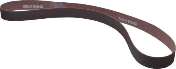 Norton - 1" Wide x 42" OAL, 60 Grit, Aluminum Oxide Abrasive Belt - Aluminum Oxide, Medium, Coated, X Weighted Cloth Backing, Series R228 - Benchmark Tooling