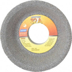 Norton - 4" Diam, 1-1/4" Hole Size, 1-1/2" Overall Thickness, 60 Grit, Type 11 Tool & Cutter Grinding Wheel - Medium Grade, Aluminum Oxide, J Hardness, Vitrified Bond, 5,730 RPM - Benchmark Tooling