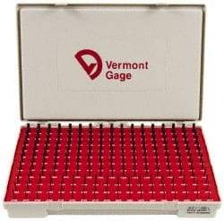 Vermont Gage - 190 Piece, 0.0615-0.2505 Inch Diameter Plug and Pin Gage Set - Plus 0.0002 Inch Tolerance, Class ZZ - Benchmark Tooling