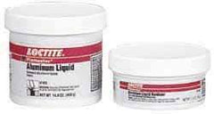 Loctite - 1 Lb Kit Silver Epoxy Resin Putty - -20 to 200°F Operating Temp, 6 hr Full Cure Time, Series 135 - Benchmark Tooling