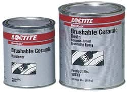 Loctite - 2 Lb Kit Gray Epoxy Resin Filler/Repair Caulk - 248°F Max Operating Temp, 6 hr Full Cure Time, Series 209 - Benchmark Tooling