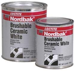 Loctite - 2 Lb Kit White Epoxy Resin Filler/Repair Caulk - 200°F Max Operating Temp, 5 hr Full Cure Time, Series 209 - Benchmark Tooling