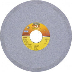 Norton - 7" Diam, 1-1/4" Hole Size, 1/2" Overall Thickness, 60 Grit, Type 12 Tool & Cutter Grinding Wheel - Medium Grade, Aluminum Oxide, K Hardness, Vitrified Bond, 3,550 RPM - Benchmark Tooling