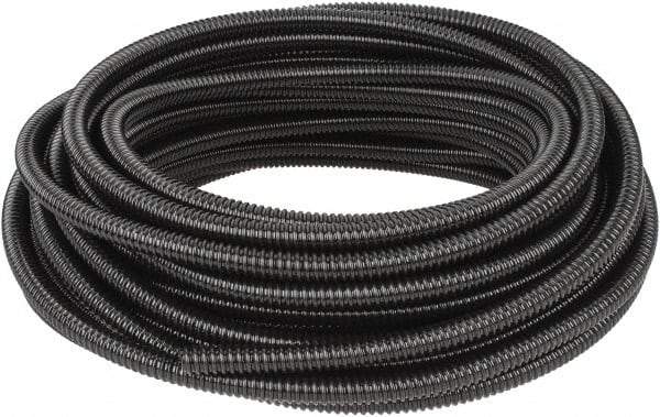 Hubbell Wiring Device-Kellems - 3/8" Trade Size, 100' Long, Flexible Liquidtight Conduit - PVC, 12.6mm ID, Black - Benchmark Tooling