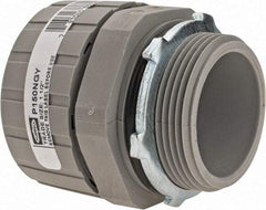 Hubbell Wiring Device-Kellems - 1-1/2" Trade, Nylon Push In Straight Liquidtight Conduit Connector - Noninsulated - Benchmark Tooling