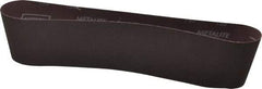 Norton - 4" Wide x 36" OAL, 150 Grit, Aluminum Oxide Abrasive Belt - Aluminum Oxide, Very Fine, Coated, X Weighted Cloth Backing, Series R228 - Benchmark Tooling