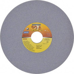 Norton - 8" Diam x 1-1/4" Hole x 1/4" Thick, K Hardness, 80 Grit Surface Grinding Wheel - Aluminum Oxide, Type 1, Medium Grade, 3,600 Max RPM, Vitrified Bond, No Recess - Benchmark Tooling