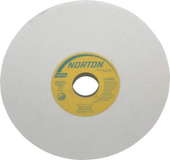 Norton - 8" Diam x 1-1/4" Hole x 1/4" Thick, K Hardness, 80 Grit Surface Grinding Wheel - Aluminum Oxide, Type 1, Medium Grade, 3,600 Max RPM, Vitrified Bond, No Recess - Benchmark Tooling