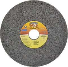 Norton - 8" Diam x 1-1/4" Hole x 1/2" Thick, G Hardness, 46 Grit Surface Grinding Wheel - Aluminum Oxide, Type 1, Coarse Grade, 3,105 Max RPM, Vitrified Bond, No Recess - Benchmark Tooling