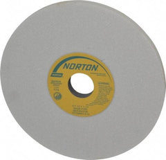 Norton - 8" Diam x 1-1/4" Hole x 1/2" Thick, H Hardness, 46 Grit Surface Grinding Wheel - Aluminum Oxide, Type 1, Coarse Grade, 3,105 Max RPM, Vitrified Bond, No Recess - Benchmark Tooling