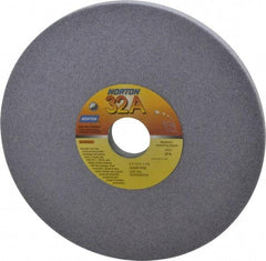 Norton - 8" Diam x 1-1/4" Hole x 1/2" Thick, I Hardness, 60 Grit Surface Grinding Wheel - Aluminum Oxide, Type 1, Medium Grade, 3,600 Max RPM, Vitrified Bond, No Recess - Benchmark Tooling