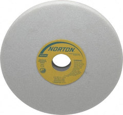 Norton - 8" Diam x 1-1/4" Hole x 3/4" Thick, K Hardness, 46 Grit Surface Grinding Wheel - Aluminum Oxide, Type 1, Coarse Grade, 3,600 Max RPM, Vitrified Bond, No Recess - Benchmark Tooling