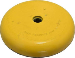 Tech Products - 4500 Lb Capacity, 3/4-10 Thread, Steel Stud, Studded Socket Mount Leveling Mount - 5" Stud Length, 6-1/4" Base Diam, Neoprene Pad, 3/4" Hex - Benchmark Tooling